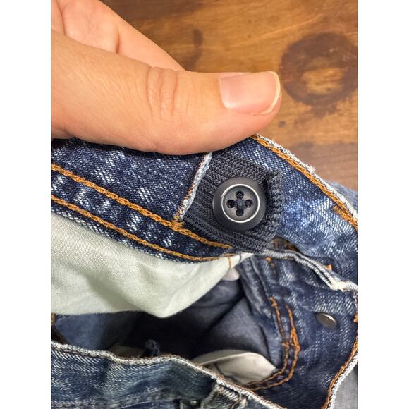 Old Navy's Loose Blue Jeans Vintage Y2K '05 Boys Adjustable Waist Size 8 Reg - Picture 5 of 16